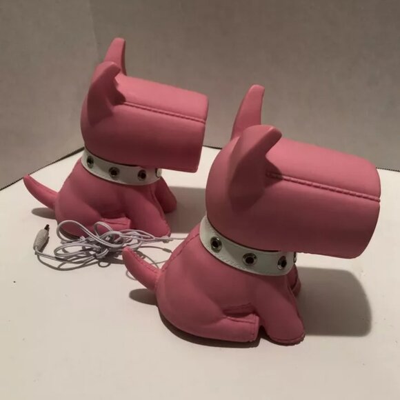 FAB Starpoint Piggy Speakers AUX Audio Hookup 2 Speakers Pink Used - Picture 4 of 7